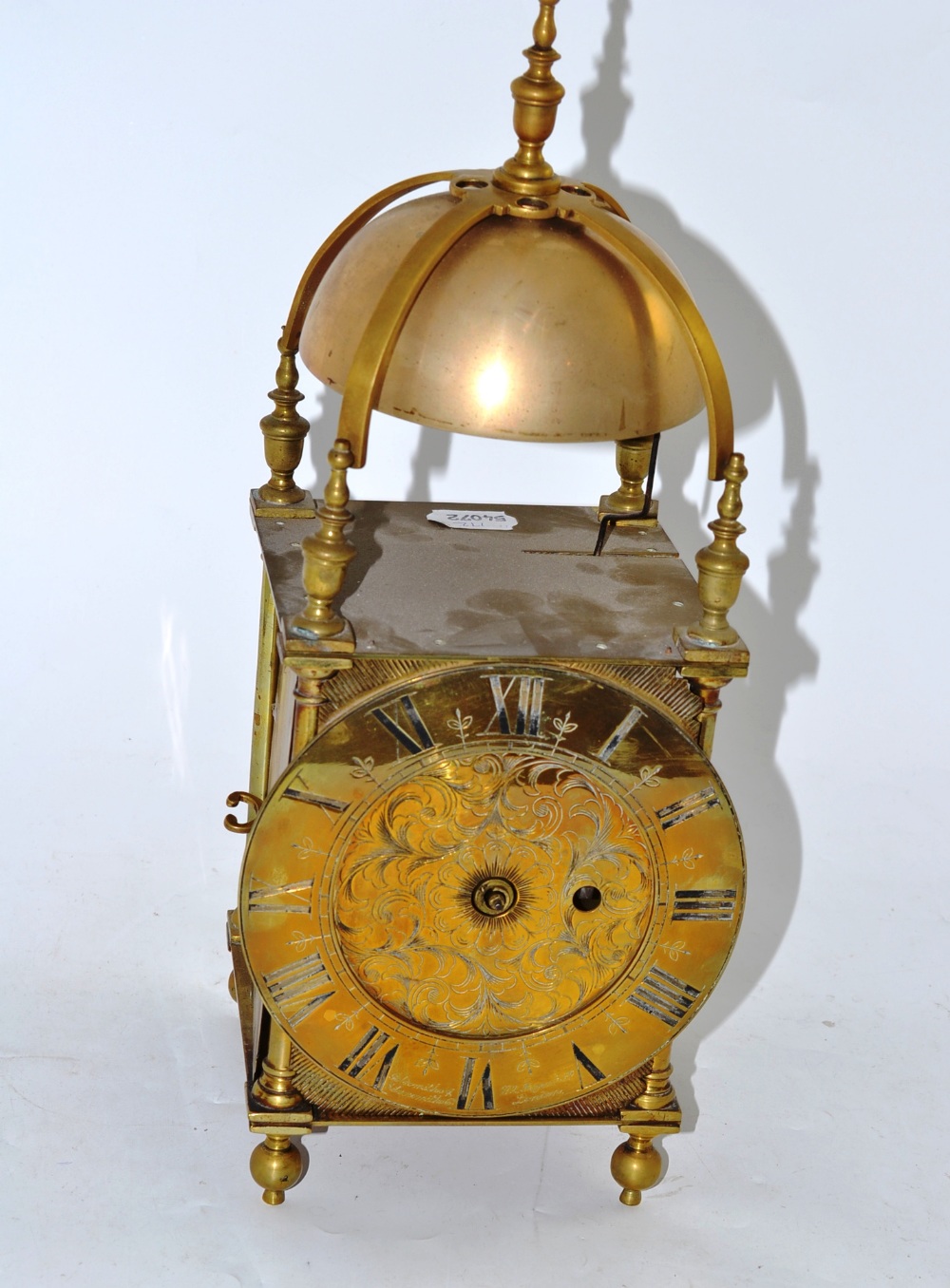 A single fusee lantern clock by the Goldsmiths and Silversmiths Company, London, (a.f.)