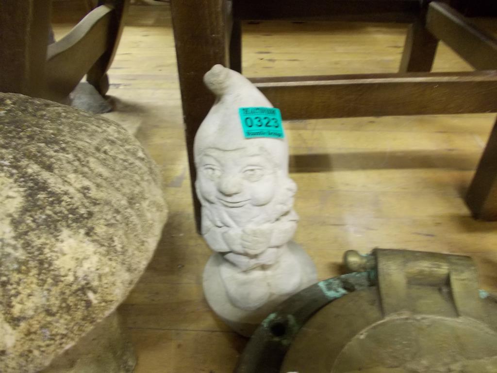 Small Toad Stool and a Gnome Figure