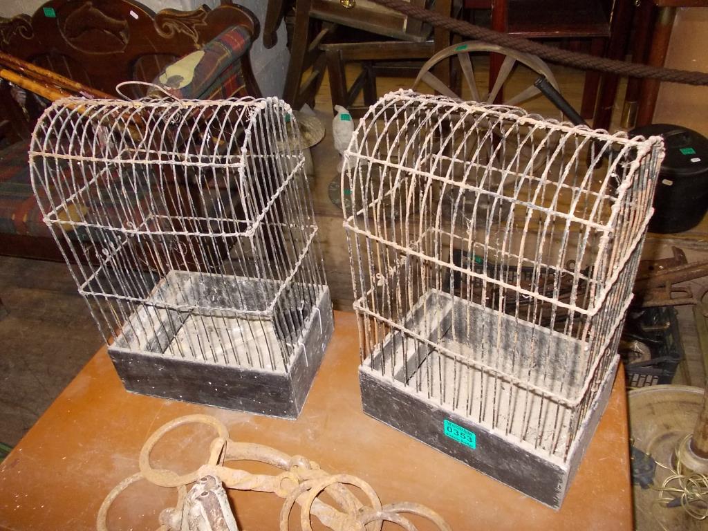 Pair of Bird Cages