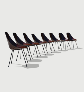 Medea Chair Italian 1956 8 Medea chairs designed by Vittorio Nobili winner of the prestigious