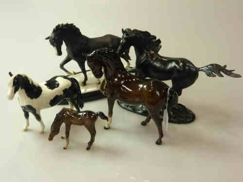 Royal Doulton, Beswick and Other Horses (5)