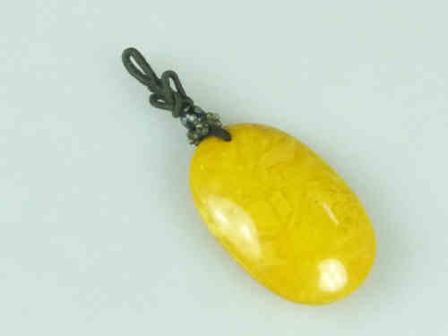 Chinese Amber Pendant