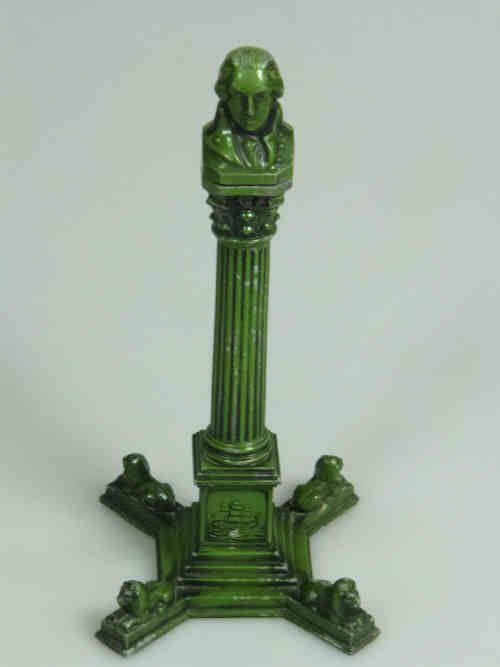 Metal Table Lighter in the form of Nelson's Column, 27cm high