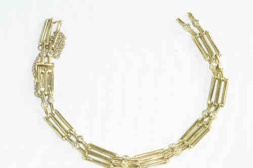18ct Gold Diamond Set Bracelet (Damaged Link)