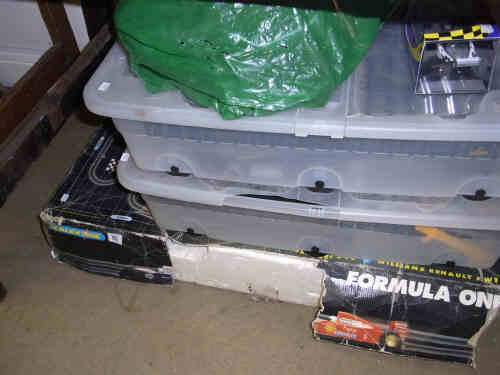 Formula One Scalextric and Large Quantity of Accessories