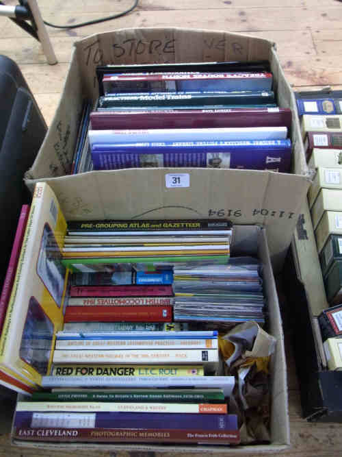 Two Boxes of Railway Books