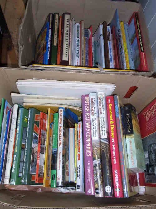 Two Boxes of Railway Books