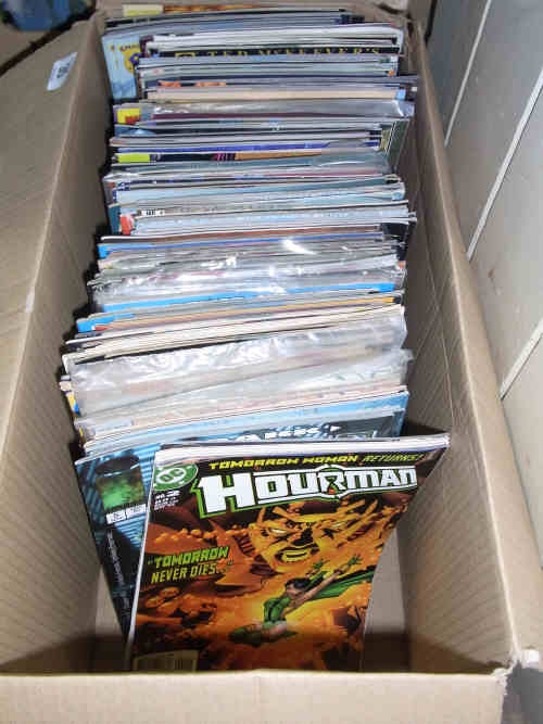 Box of American Comics 'Hourman', 'Robin', 'Wolverine' etc