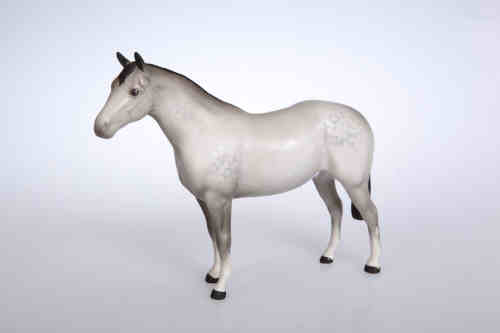 A Beswick model of a thoroughbred stallion (small), no. 1992, grey matt. 14cm
