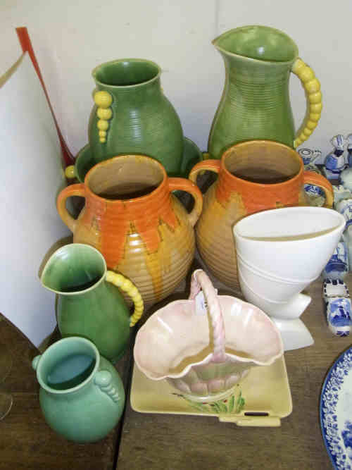 Collection of Shorter Pottery Jugs and Vases etc