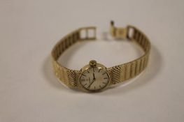 A 9ct gold Lady's Omega wrist watch, 21.g gross. CONDITION REPORT: Good condition.
