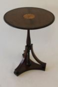 An Edwardian inlaid mahogany occasional table, width 41.5 cm. CONDITION REPORT: Good condition, some