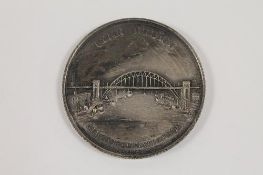 A fine and rare commemorative medal marking the opening of the Tyne Bridge by King George V, October
