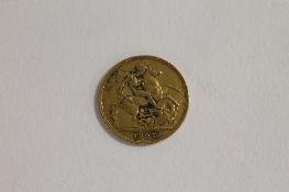 A gold Sovereign - 1907. CONDITION REPORT: Moderate wear but good.