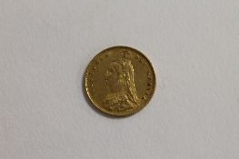 A gold half Sovereign - 1887. CONDITION REPORT: Good condition.
