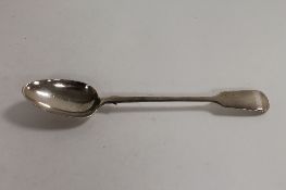 A silver serving spoon, London 1846, length 29.5 cm. CONDITION REPORT: Good condition.
