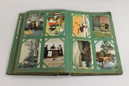 An early twentieth century album of postcards. CONDITION REPORT: Good condition and mostly full.