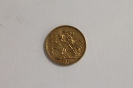 A gold Sovereign - 1876. CONDITION REPORT: Good condition.