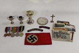 A group of five WW II medals awarded to Michael Edwin Rathlin Mannox, Chaplain to the forces,