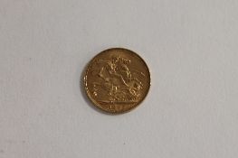 A gold Sovereign - 1893. CONDITION REPORT: Good condition.