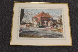Thomas Manson : The Killingworth Arms, watercolour, signed, 33 cm x 45 cm, framed. CONDITION REPORT: