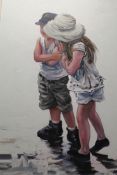 Keith Proctor : It`s a man thing, giclee canvas on board, numbered 116/195, 60 cm x 42 cm, signed,