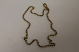 A 9ct gold rope-twist necklace, 4.5g. Good condition.