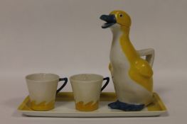 Theodore Haviland for Limoge-A novelty four piece coffee set. (4) Condition good, no chips, cracks