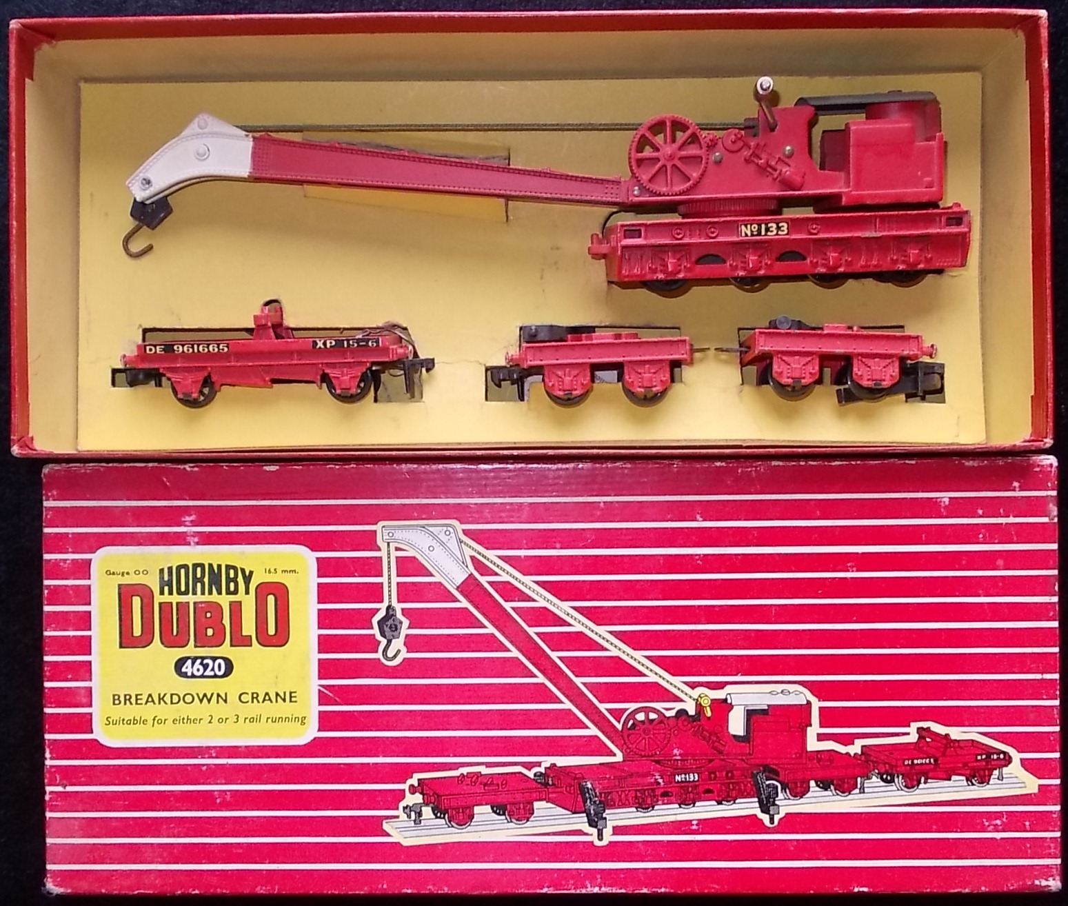 Hornby Dublo. 4620 Breakdown crane. Boxed.