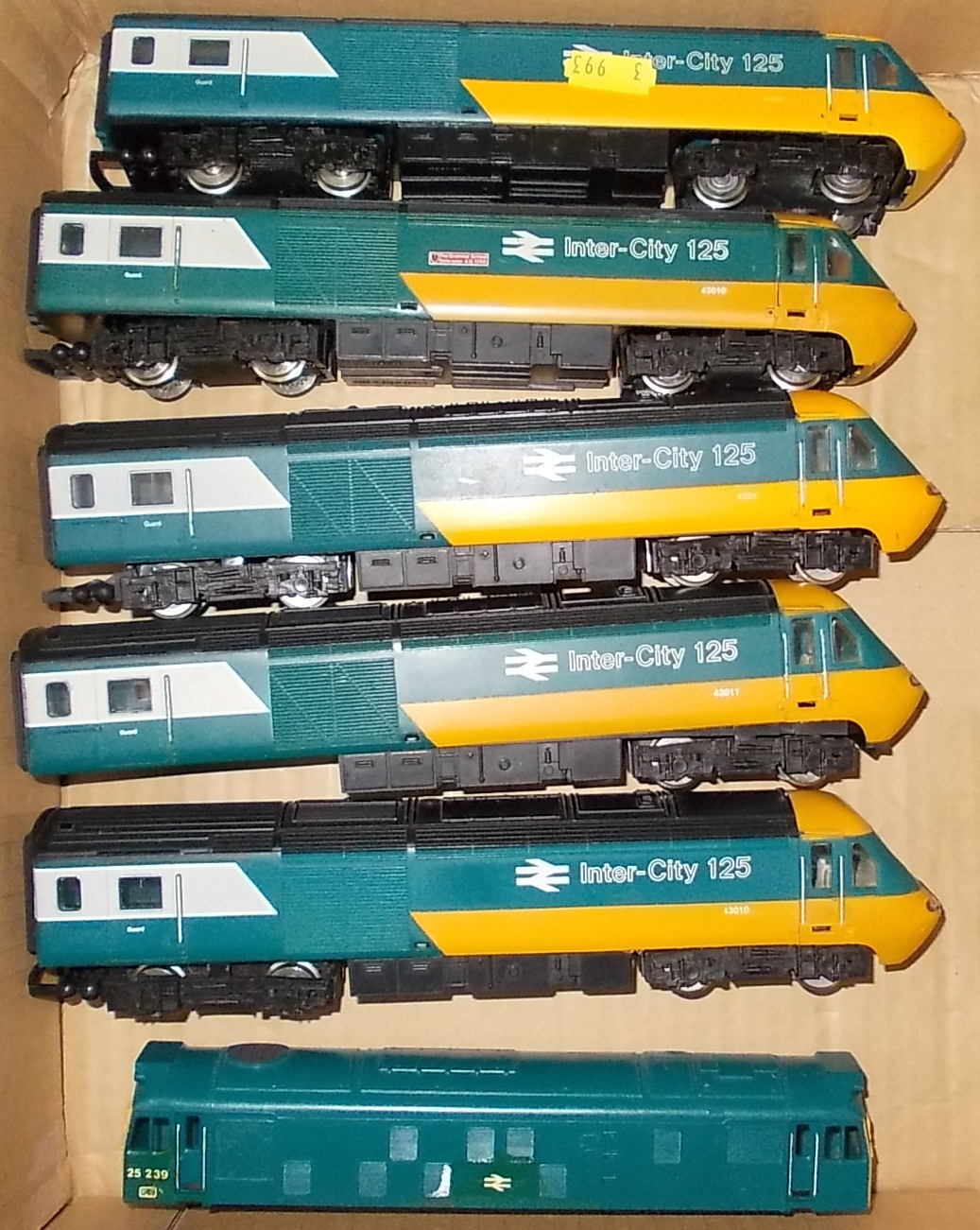 (5) Hornby. 5 various 125 locos, & 1 diesel loco casing.