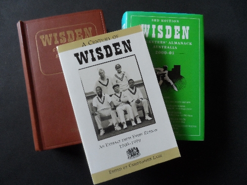 CRICKET, Wisden books, 1957 Almanack, 2000/1 Australian Almanack (both hardback); A Century of