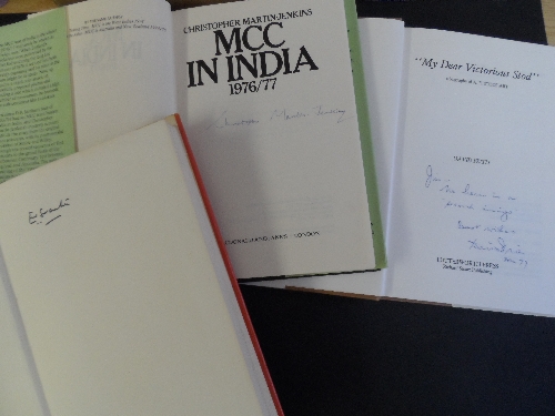 CRICKET, hardback editions signed by the authors, My Dear Victorious Stod by Frith, Follow On by