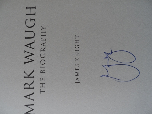 CRICKET, signed hardback editon of Mark Waugh - The Biography by Knight, signed to title page, dj,
