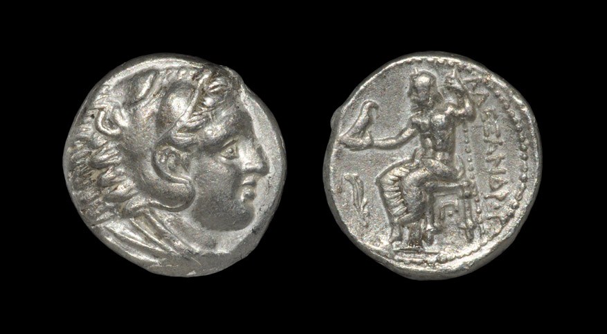 Greek Macedonia - Alexander III - Zeus Tetradrachm 320-317 BC, Amphipolis mint. Obv: head of