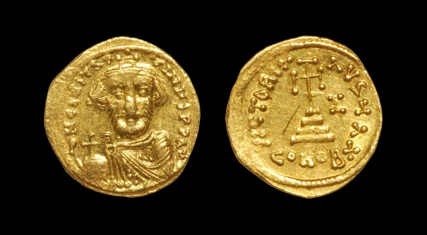Roman Constans II - Victory Gold Solidus 641 AD or later, Constantinople mint. Obv: DN CONSTANTINUS
