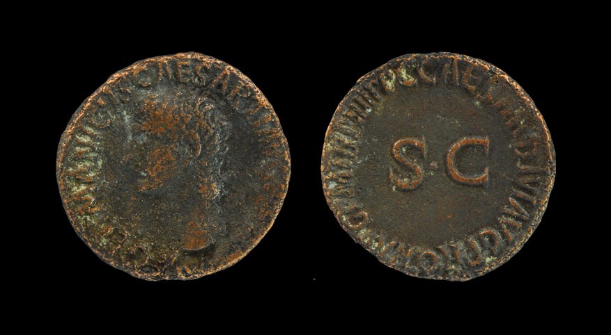 Roman Germanicus - Portrait As Struck under Caligula, 40-41 AD, Rome mint. Obv: GERMANICVS CAESAR