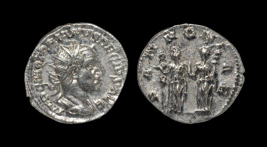 Roman Trajan Decius - Pannonae Antoninianus 249-251 AD, Rome mint. Obv: IMP C M Q TRAIANVS DECIVS