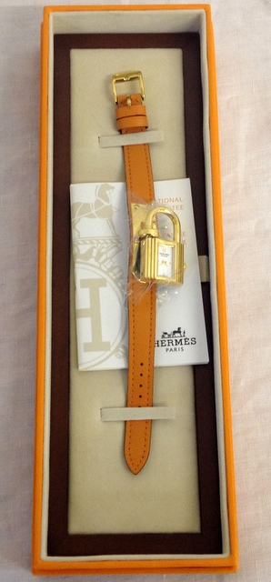 Ladies Hermes watch with box and papers as new