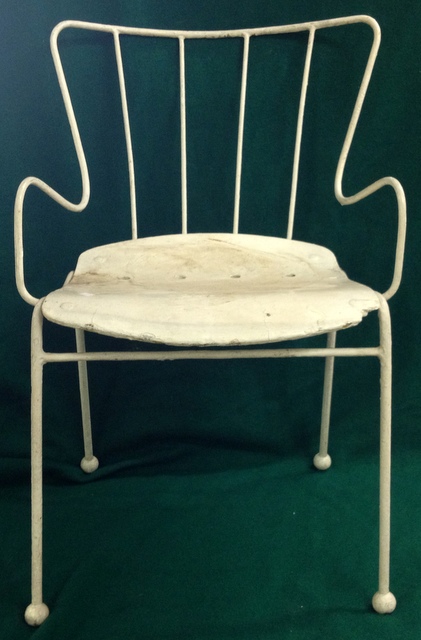 White painted "Festival of Britain Chair, 1951"