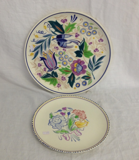 Two 1950`s Poole Pottery plates