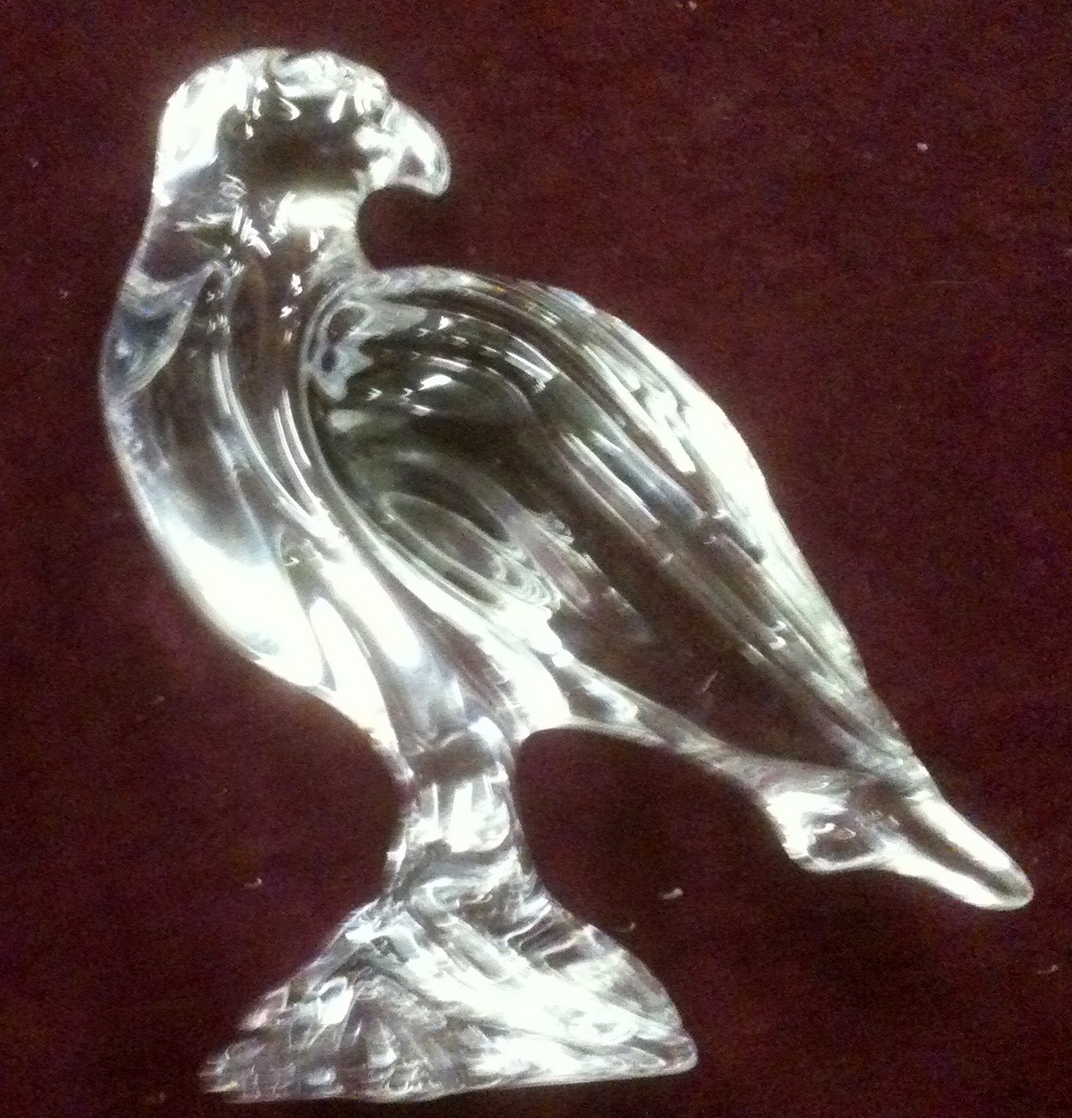 Glass St Louis figure of an eagle