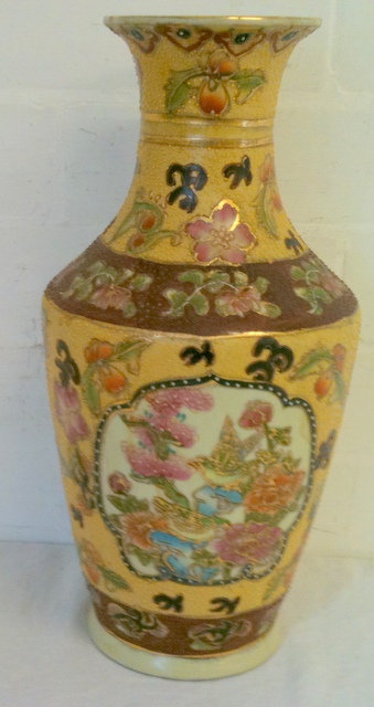 Japanese pottery vase.