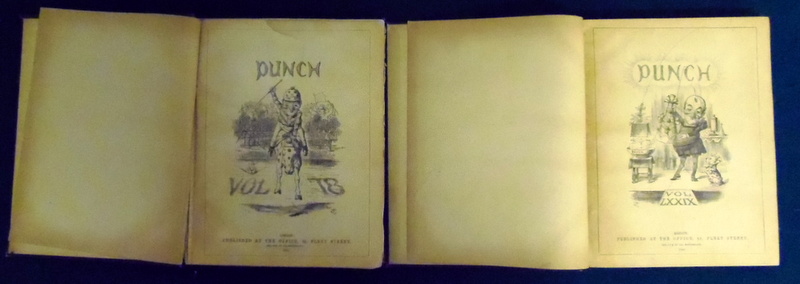 Two bound volumes of Punch 1880.