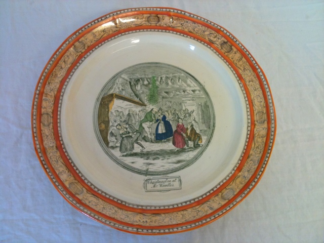 Adam pottery charger `The Pickwick papers`.