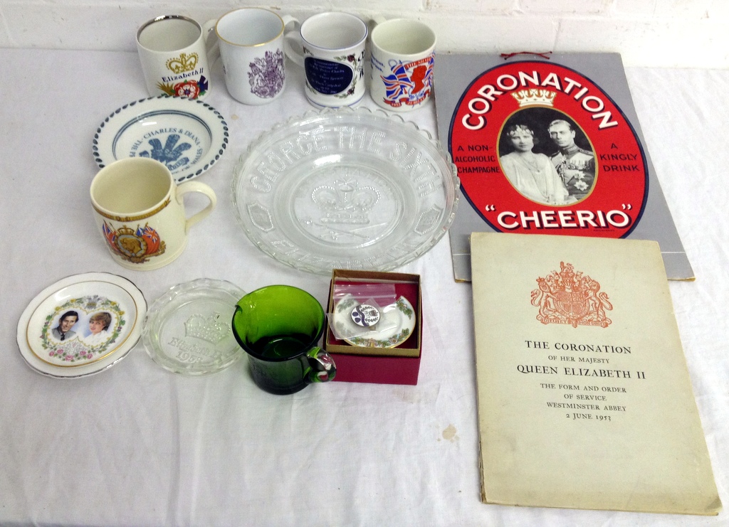 Collection of Royal Memorabilia including 1953 Coronation programme.