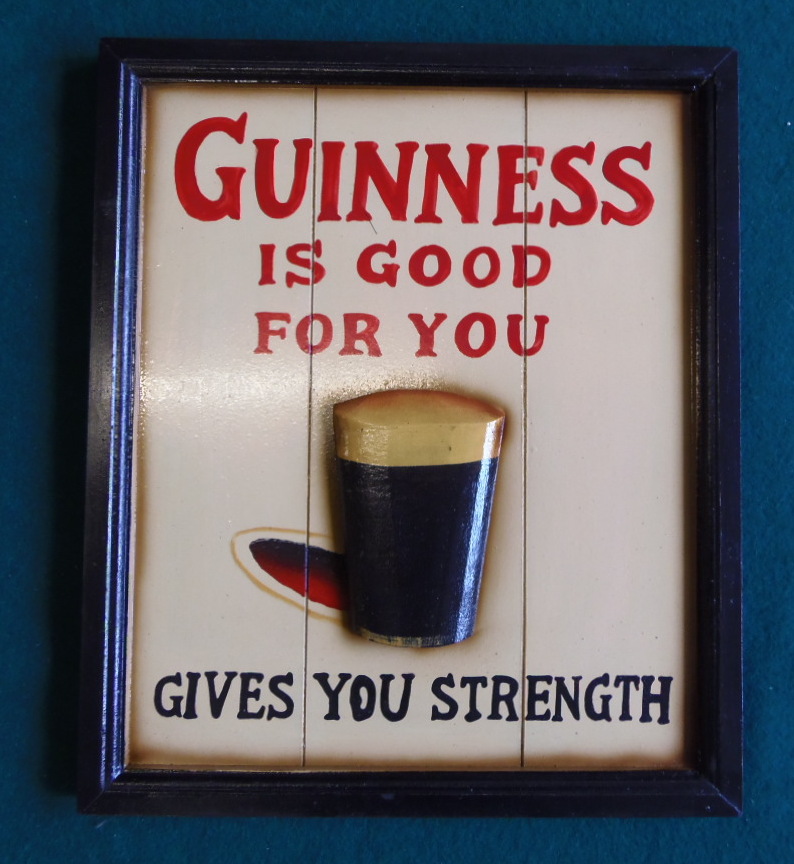 Guinness plaque.
