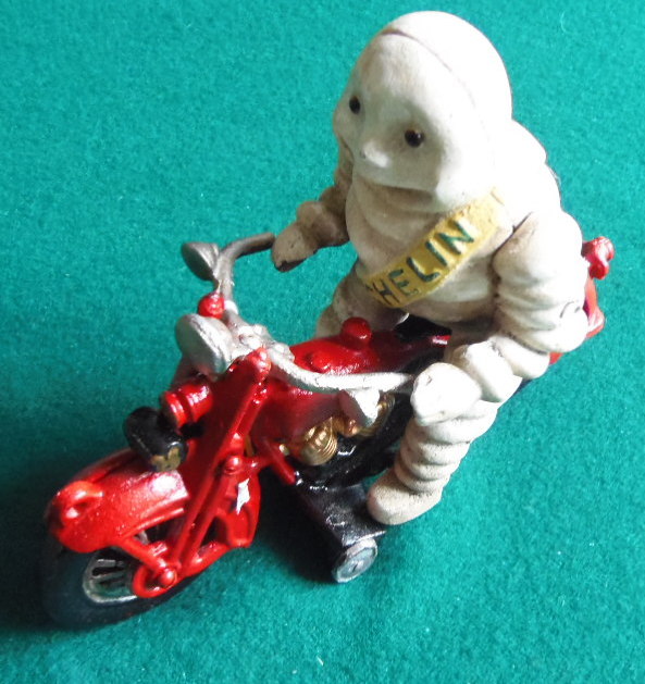 Michelin on a motorbike.