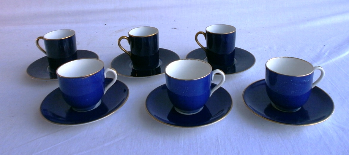 6 Royal Doulton cups and saucers