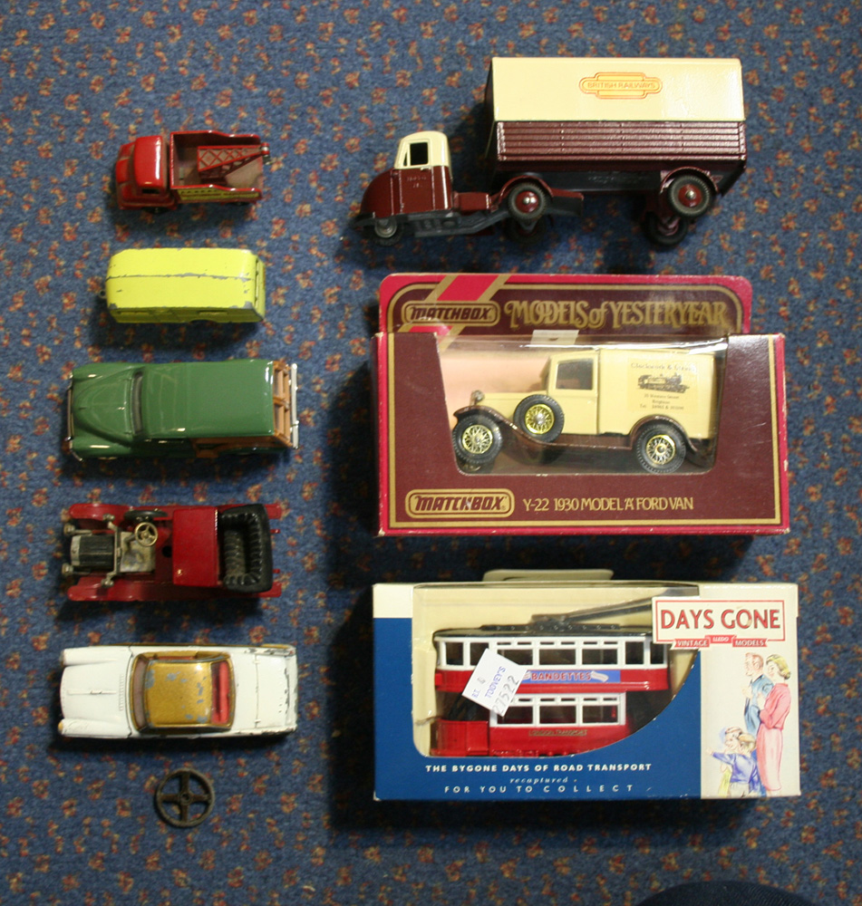 A Matchbox Models of Yesteryear Y-22 model `A` Ford van with `Clockwork and Steam` advertising,