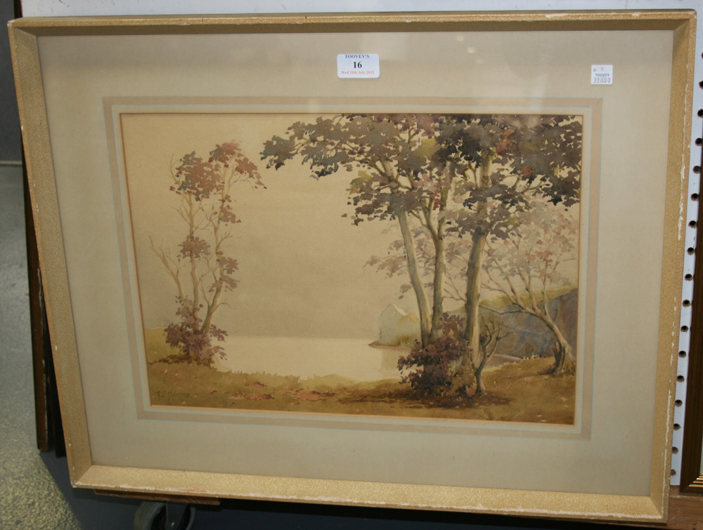 Frederick J. Moore - `Lypsted Bay, Wales`, mid-20th Century watercolour, signed recto, titled